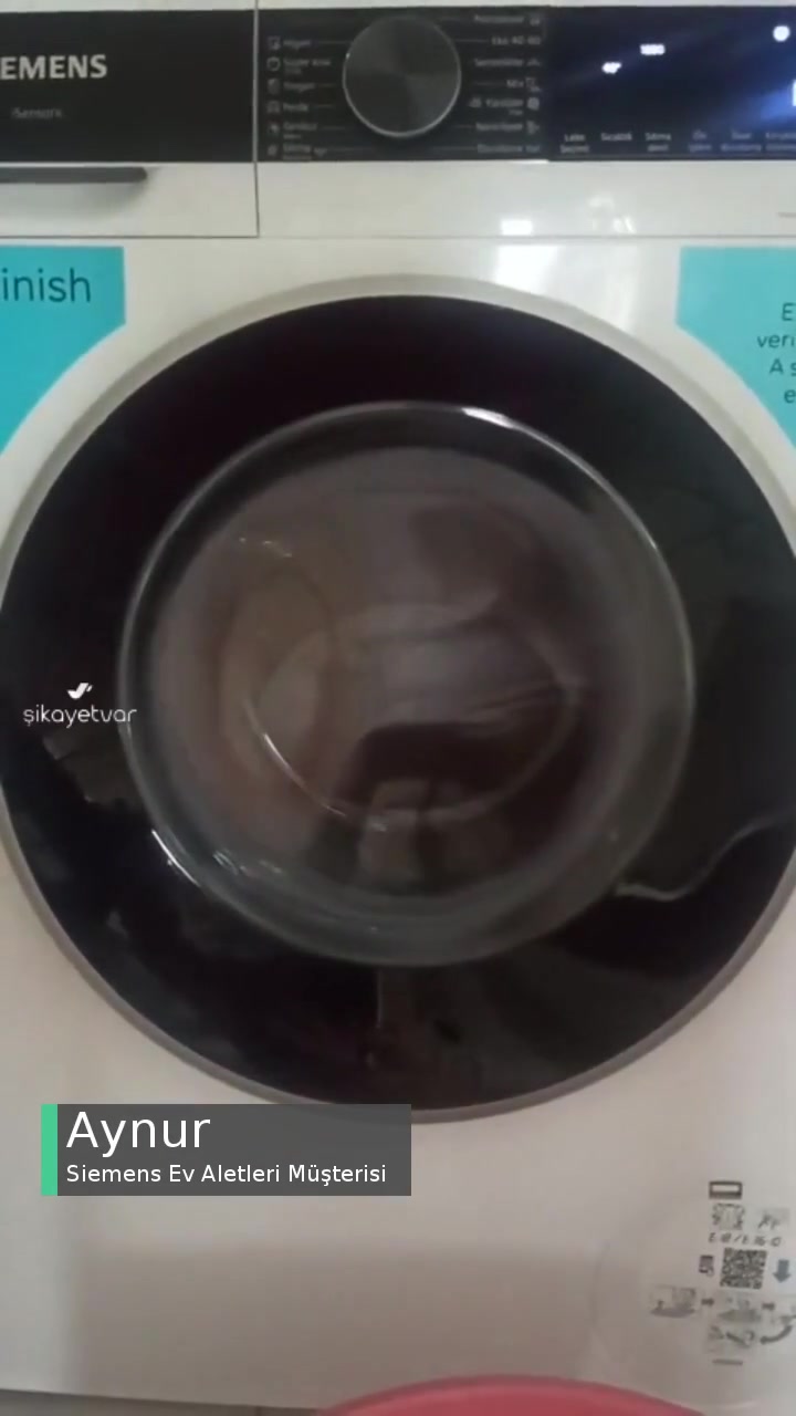 Siemens WG54A2Z0TR Çamaşır Makinesi Kazanından Ses Geliyor! videonun kapak resmi