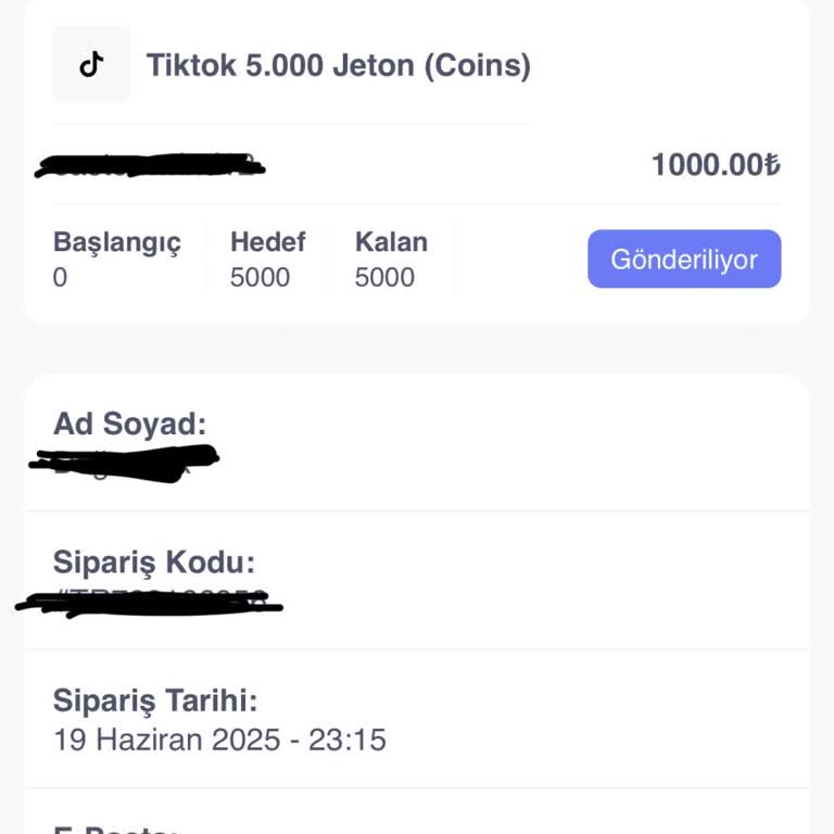Satın Aldığım TikTok Jetonları İki Haftadır Hesabıma Yüklenmedi