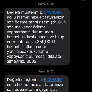 İptal Edilen Hizmete Fatura Yansıtılması Mağduriyeti