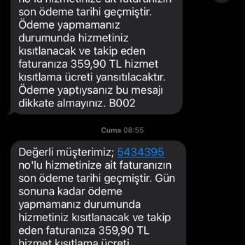 İptal Edilen Hizmete Fatura Yansıtılması Mağduriyeti