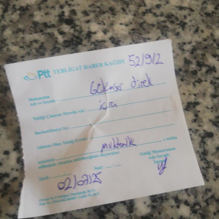 PTT Teslimatında Zile Basılmadan Evrak Bırakılması Mağduriyet Yaratıyor
