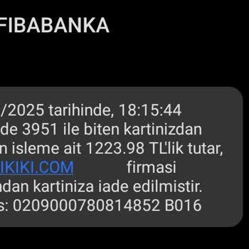 İade Mesajı Var, Para Yok: Mağduriyetimin Giderilmesini İstiyorum