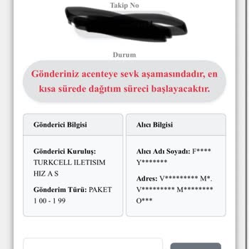 Siparişimin Teslim Edilmemesi Ve Kargo Firmasıyla İletişim Sorunu