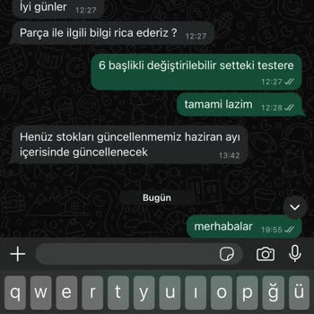 Assur Marka Matkap Setinde Yedek Parça Temininde Yaşanan Mağduriyet