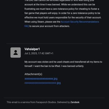 Çalınan Hesabımda Haksız Ban Ve Eşya Kaybı Mağduriyeti