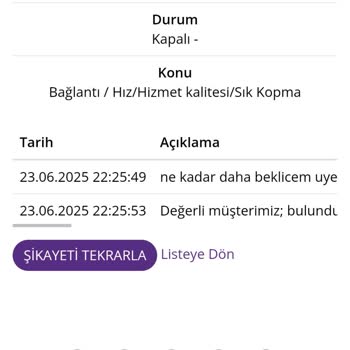 Sürekli Kesilen İnternet Ve Yetersiz Müşteri Desteği Hayal Kırıklığı Yarattı