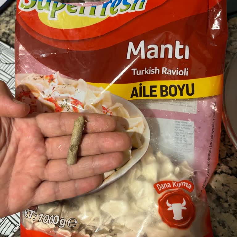 Superfresh Mantı Paketinden Yabancı Madde Çıkması