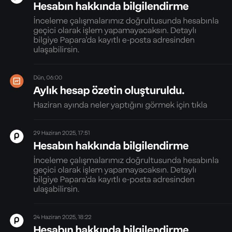 Papara Hesabımın Sebepsiz Yere Kapatılması ve Parama El Konulması