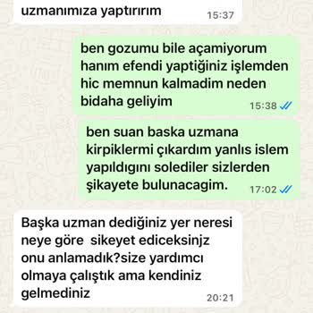 Yanlış Kirpik Uygulaması Sonrası Gözlerimde Şiddetli Yanma Ve Batma