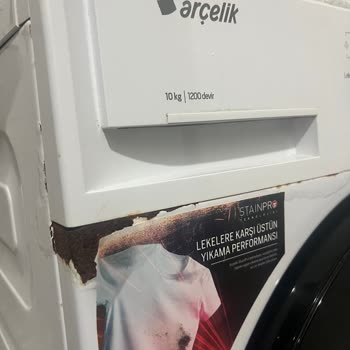 Arçelik Yeni Alınan Çamaşır Makinesinde Kısa Sürede Paslanma Sorunu Yaşadım