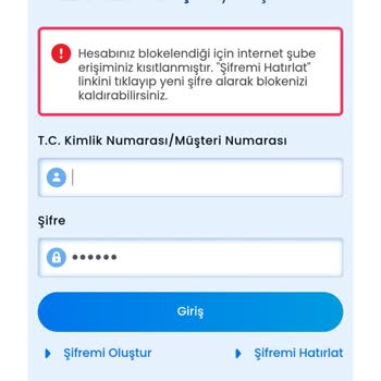 Hattımı Yeniledim Mobil Girişe Bloke Koydular Paramı Çekemiyorum