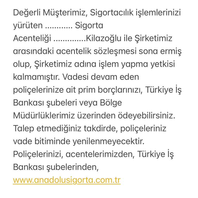 Acentenin Vefatı Sonrası Poliçe Ödemelerinde Yaşanan İletişim Sorunu