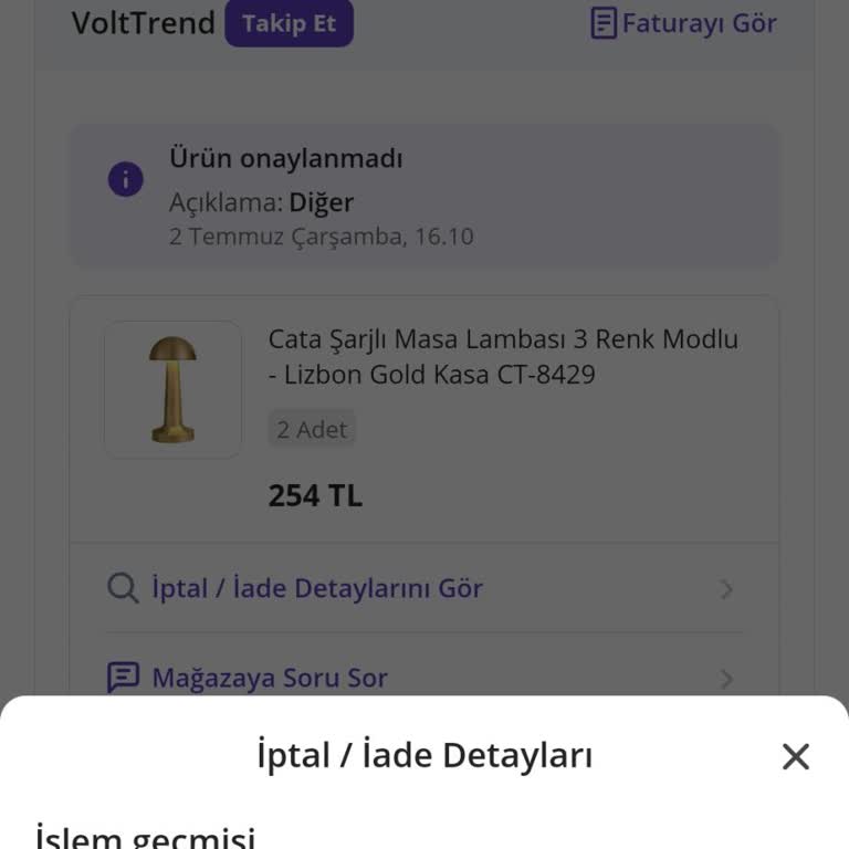 Siparişim Keyfi Şekilde İptal Edildi Müşteri Hizmetleri İlgisizdi