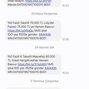 İDO SMS Bildirim İptali İçin Yetersiz Bilgilendirme ve Sürekli Hata Mesajı