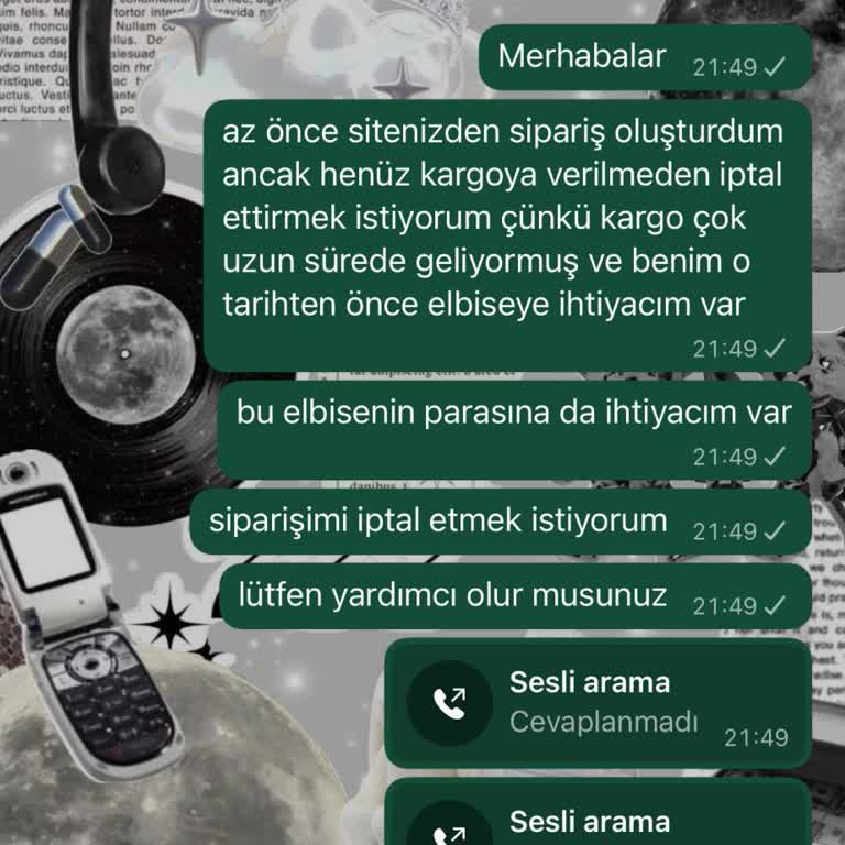 Sipariş İptali Ve İletişim Sorunu: Siaora'dan Yanıtsız Kalan Taleplerim