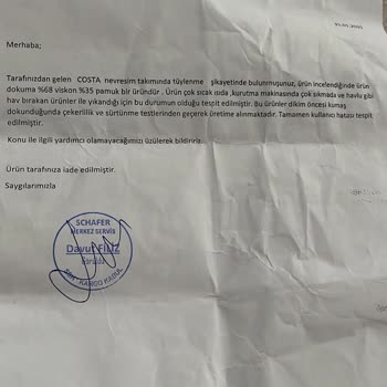 Schafer Nevresim Takımı İlk Yıkamada Tüylendi, Firma İlgilenmiyor