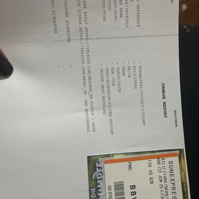 Sunexpress Uçuşunda Valizim Kırıldı Başvuru Yapamıyorum