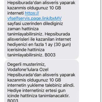 Kazandığım İnternet Hakkım Sebepsizce İptal Edildi