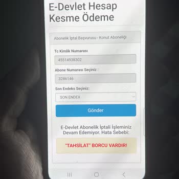 Su Aboneliği İptal Edilmediği İçin Ödenmeyen Faturalar Birikiyor