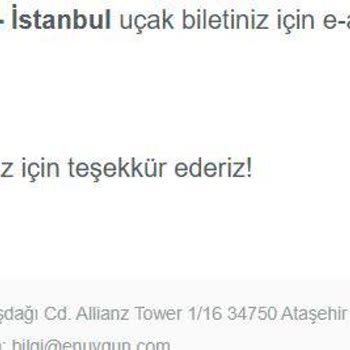 Doğal Afet Nedeniyle Kullanılamayan Biletin İadesinde Ajet Ve Enuygun.com'un İlgisizliği