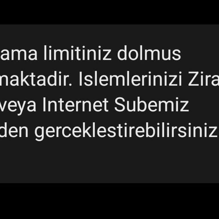 SMS Limitim Doldu, Bakiye Sorgulayamıyorum Mağdur Oluyorum