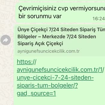 Çiçek Siparişi Sonrası Mağduriyet Ve İletişim Sorunu