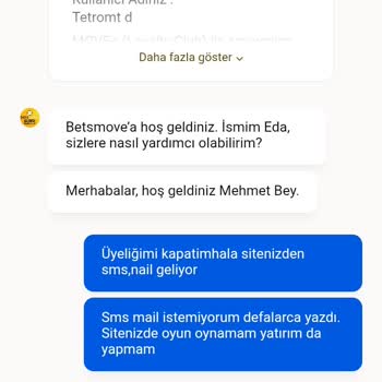 Üyelik İptalinden Sonra Devam Eden SMS Ve Mail Rahatsızlığı