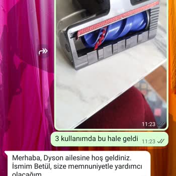 Dyson V15 Süpürge Garanti Sürecinde Parça Sorunu Ve Yetersiz Destek