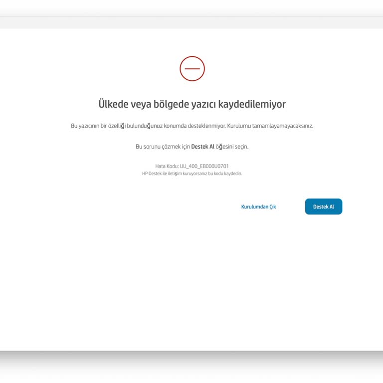 HP Yazıcı Kaydı Ve Bağlantı Sorunları İle Destek Eksikliği