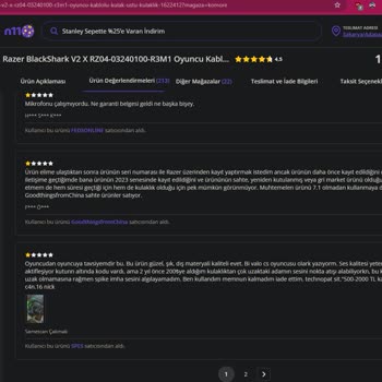 N11 Üzerinden Alınan Üründe İade Ve Müşteri Hizmetleri Sorunu