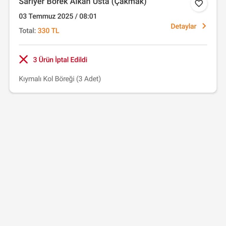 Sipariş Gelmedi, Çocuklarım Mağdur Oldu