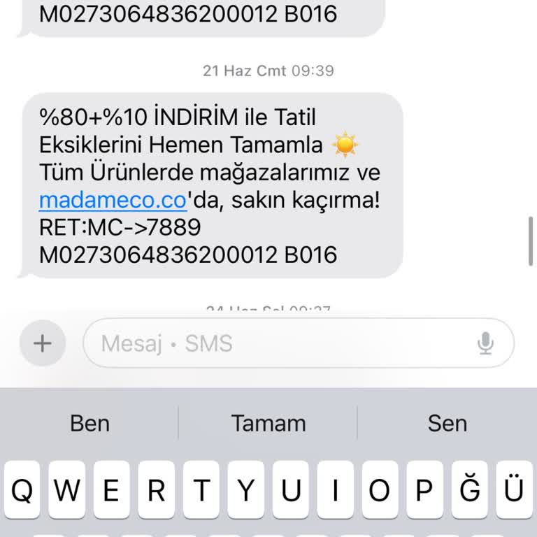 İzinsiz Gelen SMS'lerden Bıktım!