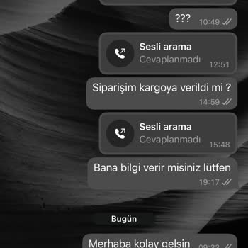 Siparişimle İlgili Bilgi Alamıyorum, İletişim Kurulamıyor