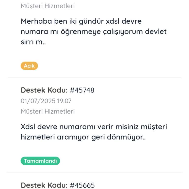 Müşteri Hizmetleri Dönüş Yapmıyor, Bilgiye Ulaşamıyorum