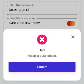 MoneyPay Uygulamasında Kredi Kartı Eklerken Sürekli Hata Alıyorum