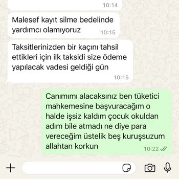 Hizmet Alınmadan Kayıt İptalinde Yüksek Ücret Talebiyle Mağduriyet
