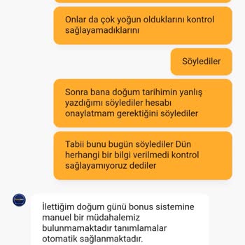 Doğum Günü Ve Pusula Bonusu Hakkım Teslim Edilmedi