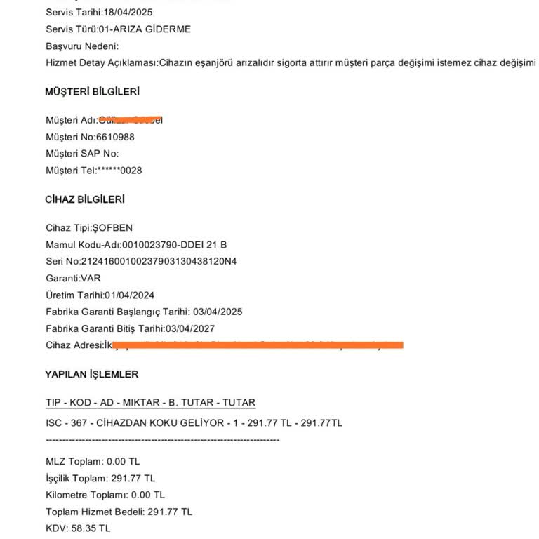 DemirDöküm Şofben Arızası Ve Uzayan Değişim Süreci