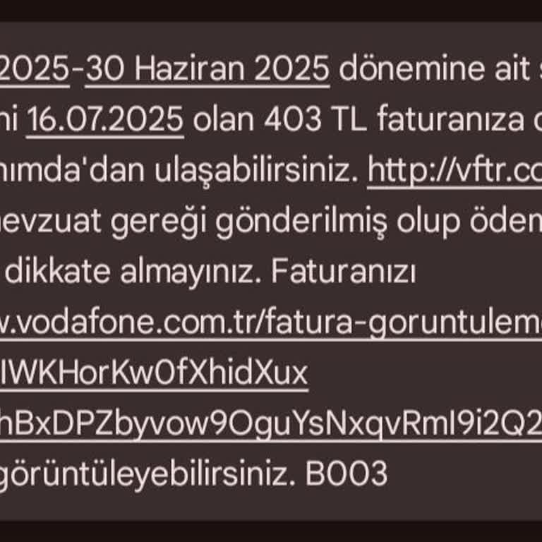 Taşıdığım Hat İçin Haksız Fatura Talebi