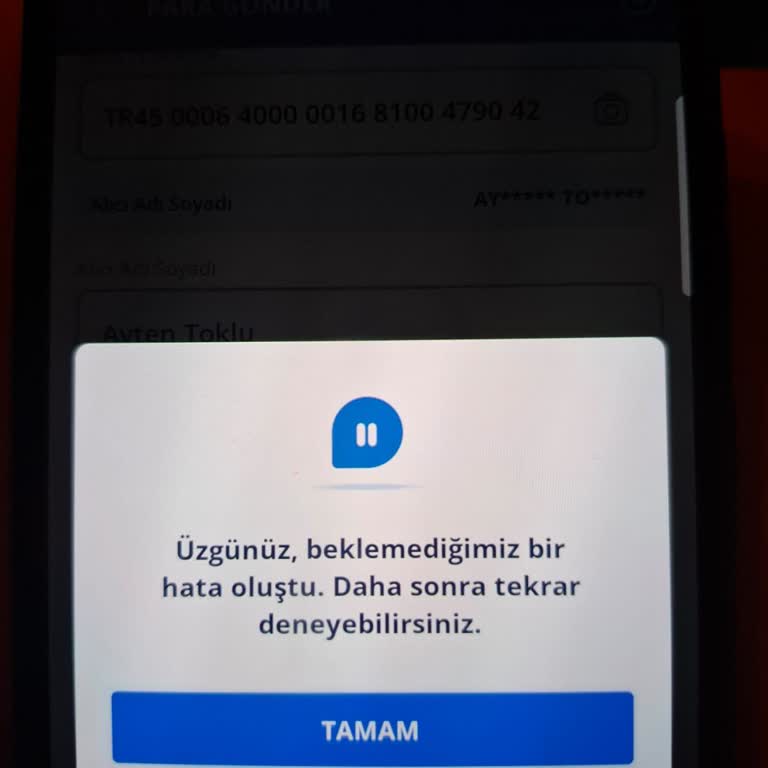 FAST Ve EFT İşlemlerinde Sürekli Sorun Yaşıyorum
