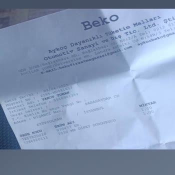 Beko'dan Satın Alınan Mini Dondurucunun Teslim Edilmemesi Ve İlgisizlik