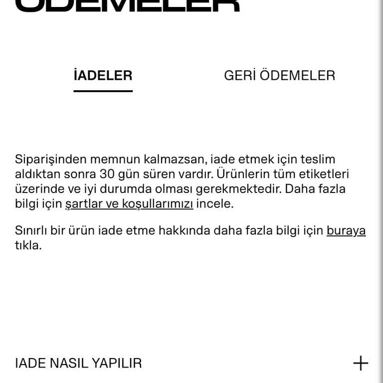 H&M Ürünü Trendyol Üzerinden İade Edemiyorum