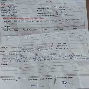 Schafer Çay Makinesi Sorunları Ve Değişim Talebimin Karşılanmaması