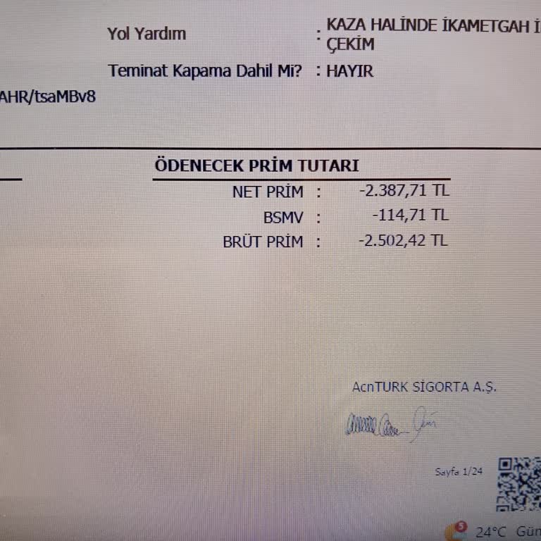 Acnturk Sigorta Kasko İptali Sonrası Geri Ödeme Yapılmıyor Mağduriyetim Devam Ediyor