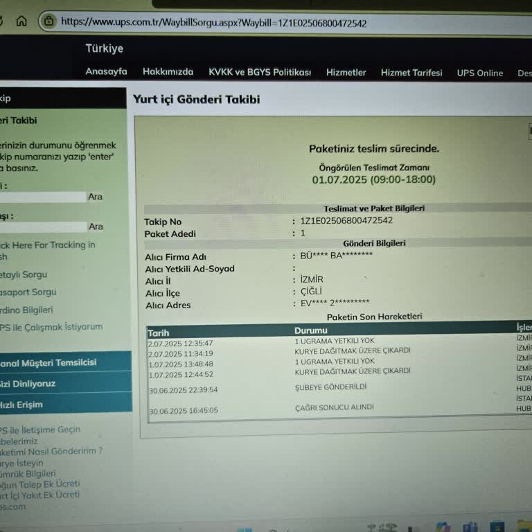 Kargo Evdeyken Teslim Edilmedi Müşteri Hizmetleri Çözüm Sunmadı