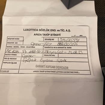 Gözlük Kılıfındaki Tel Gözlüğümü Çizdi Ve Garanti Reddedildi