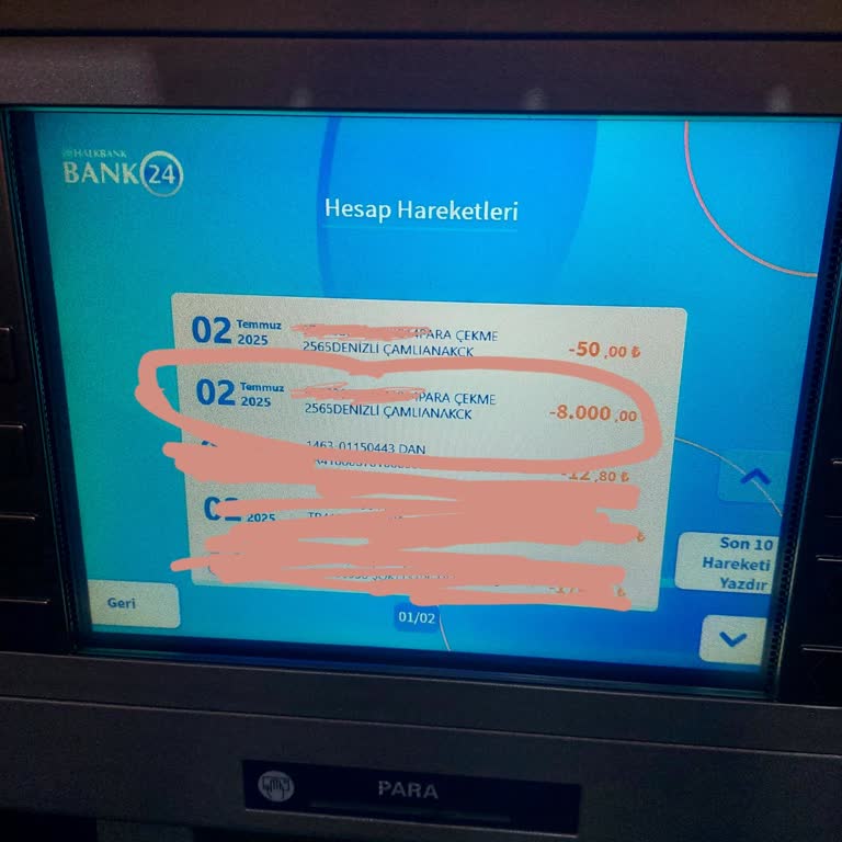 ATM'de Para Çekme Sorunu Ve Yetersiz Müşteri Hizmeti