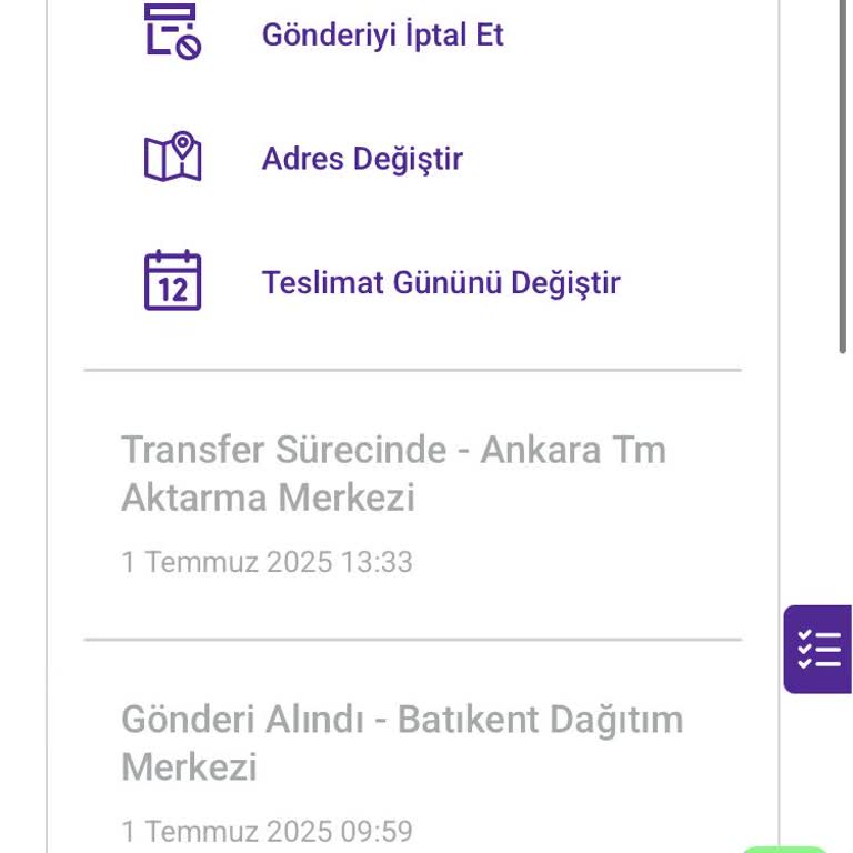 Kargom Ankara Aktarma Merkezinde Bekletiliyor