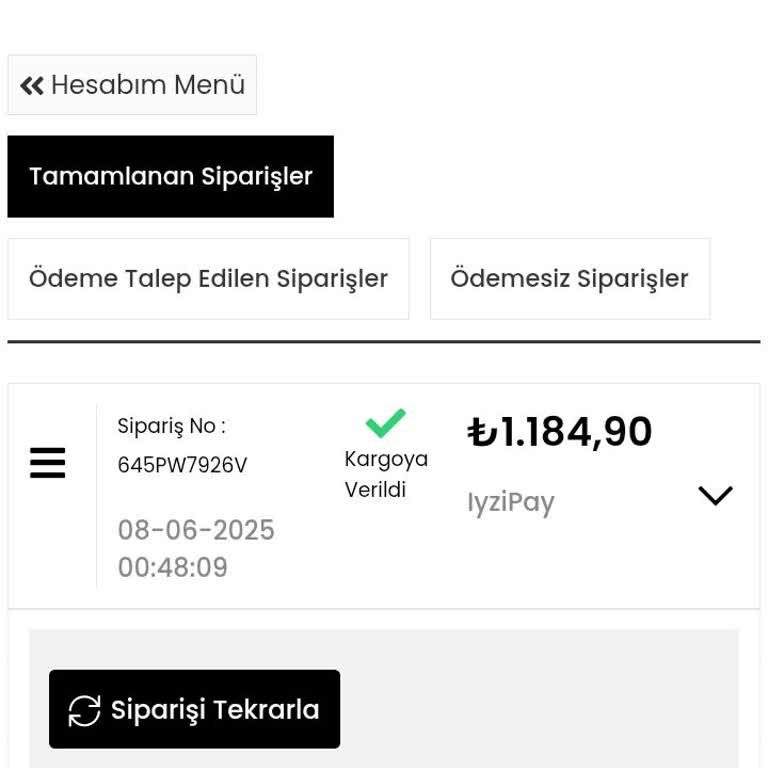 Sipariş Sonrası Takip Kodu Verilmemesi Ve Güven Sorunu