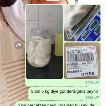 Sipariş Ettiğim Peynirin Eksik Gelmesi Ve İletişim Sorunu Yaşadım